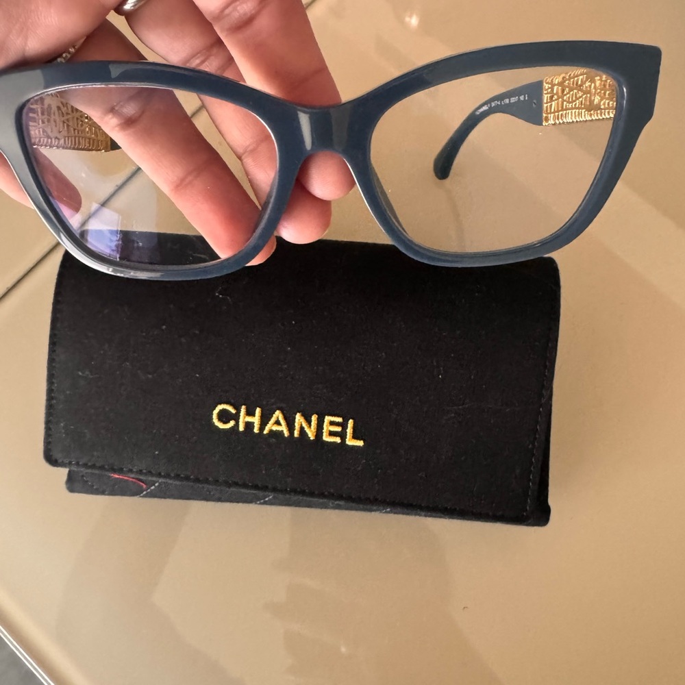 CHANEL Blue Women's Sunglasses